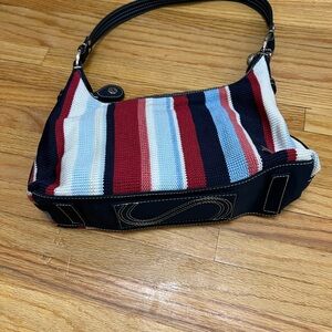 “The Sak” Stripped Shoulder Bag